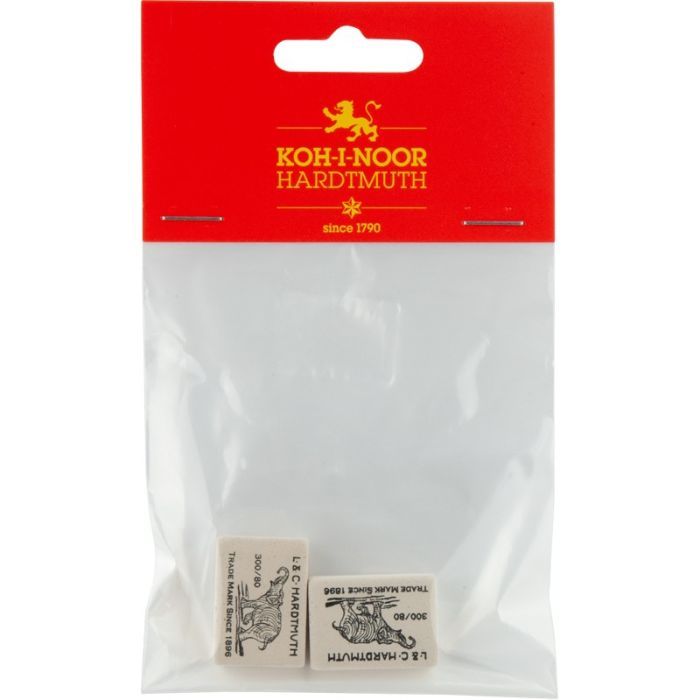 Гумка Koh-i-Noor м'яка Слон, 300/80 (полібег 2 шт) (300/80/2/P) зображення 2