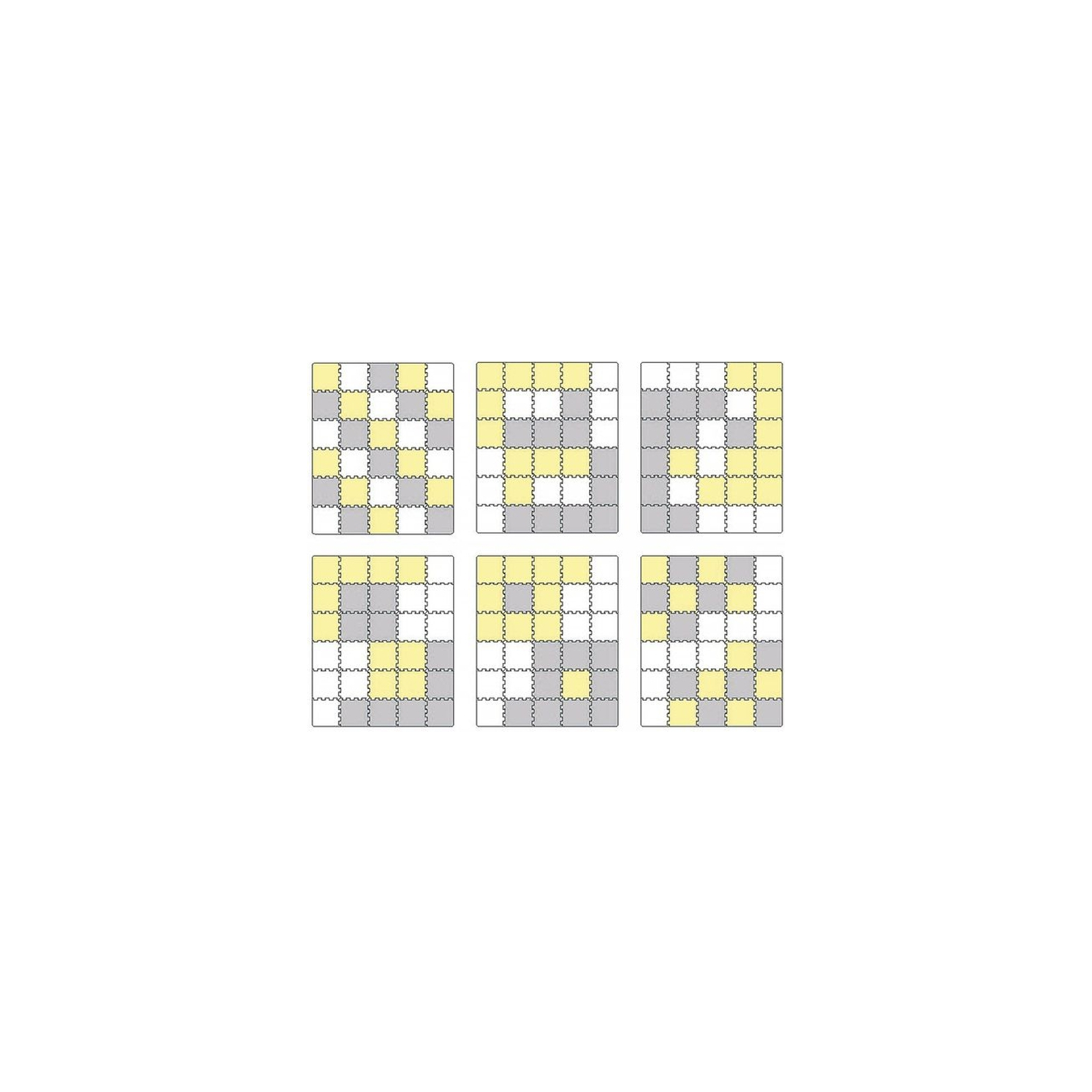 Детский коврик Kinderkraft пазл Luno Yellow, 30 элементов (5902533913602) изображение 5