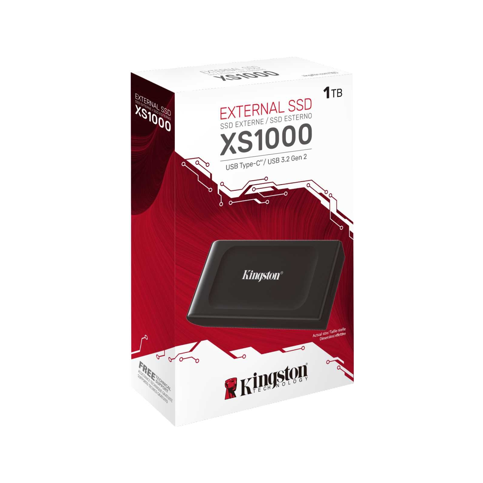 Накопитель SSD USB-C 2TB Kingston (SXS1000/2000G) изображение 3