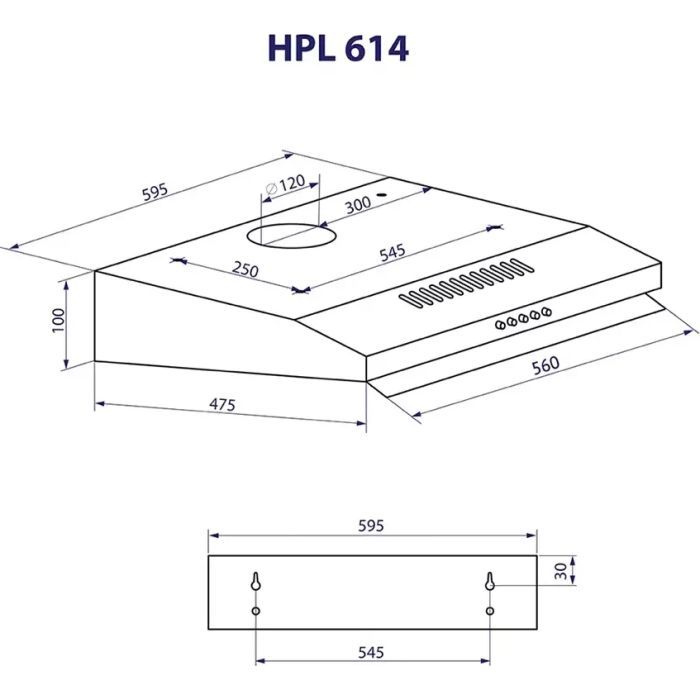Вытяжка кухонная Minola HPL 614 BL изображение 11