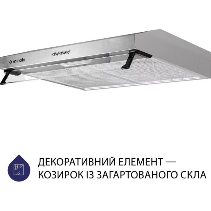 Вытяжка кухонная Minola HPL 614 BL изображение 3