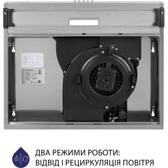 Вытяжка кухонная Minola HPL 614 BL изображение 8