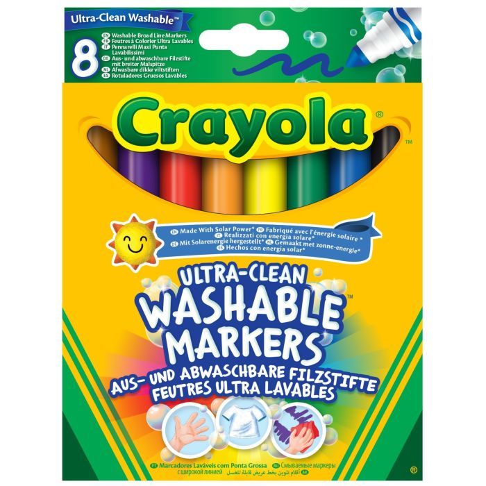 Фломастеры Crayola широкая линия (ultra-clean washable), 8 шт (58-8328G)
