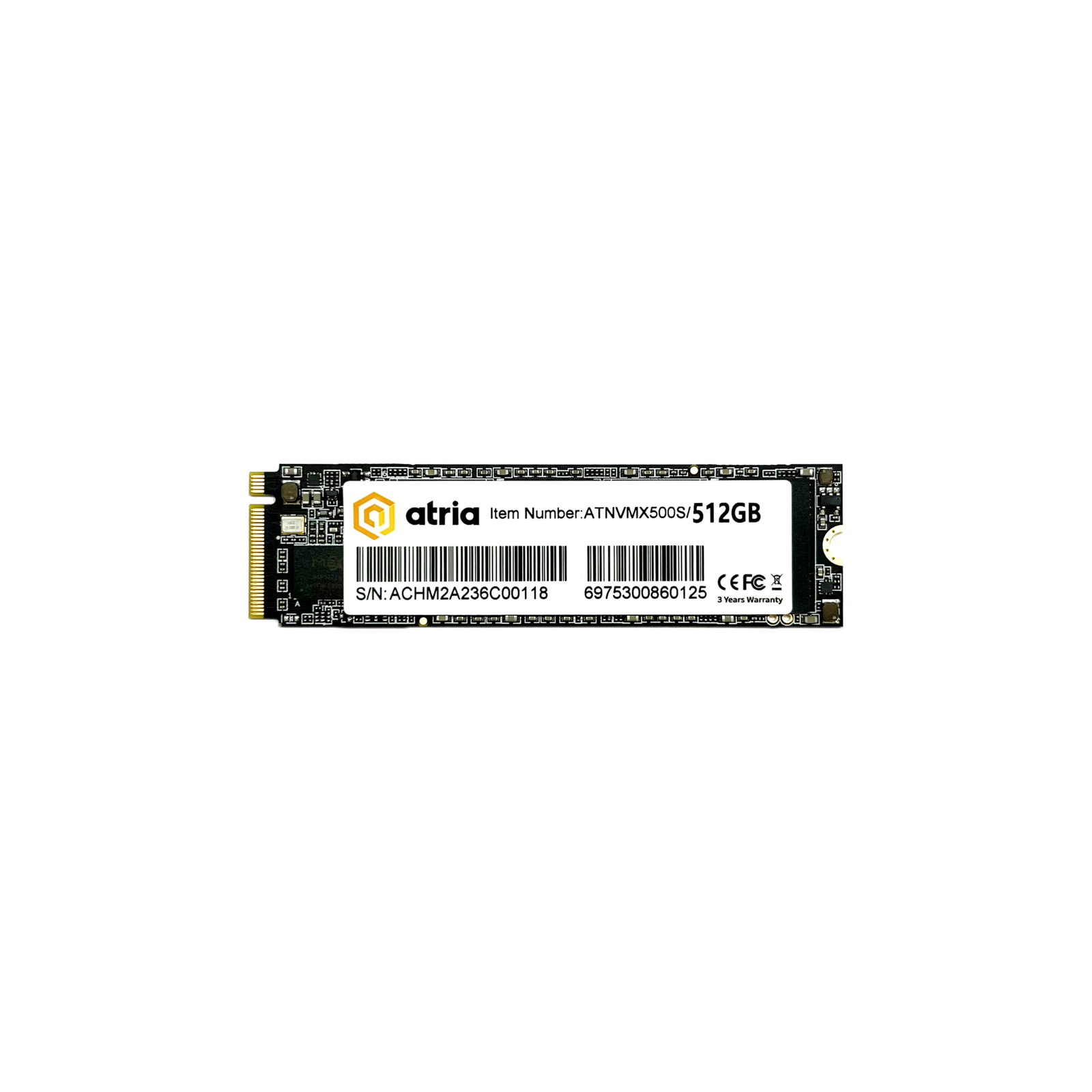 Накопичувач SSD M.2 2280 256GB X500S ATRIA (ATNVMX500S/256)