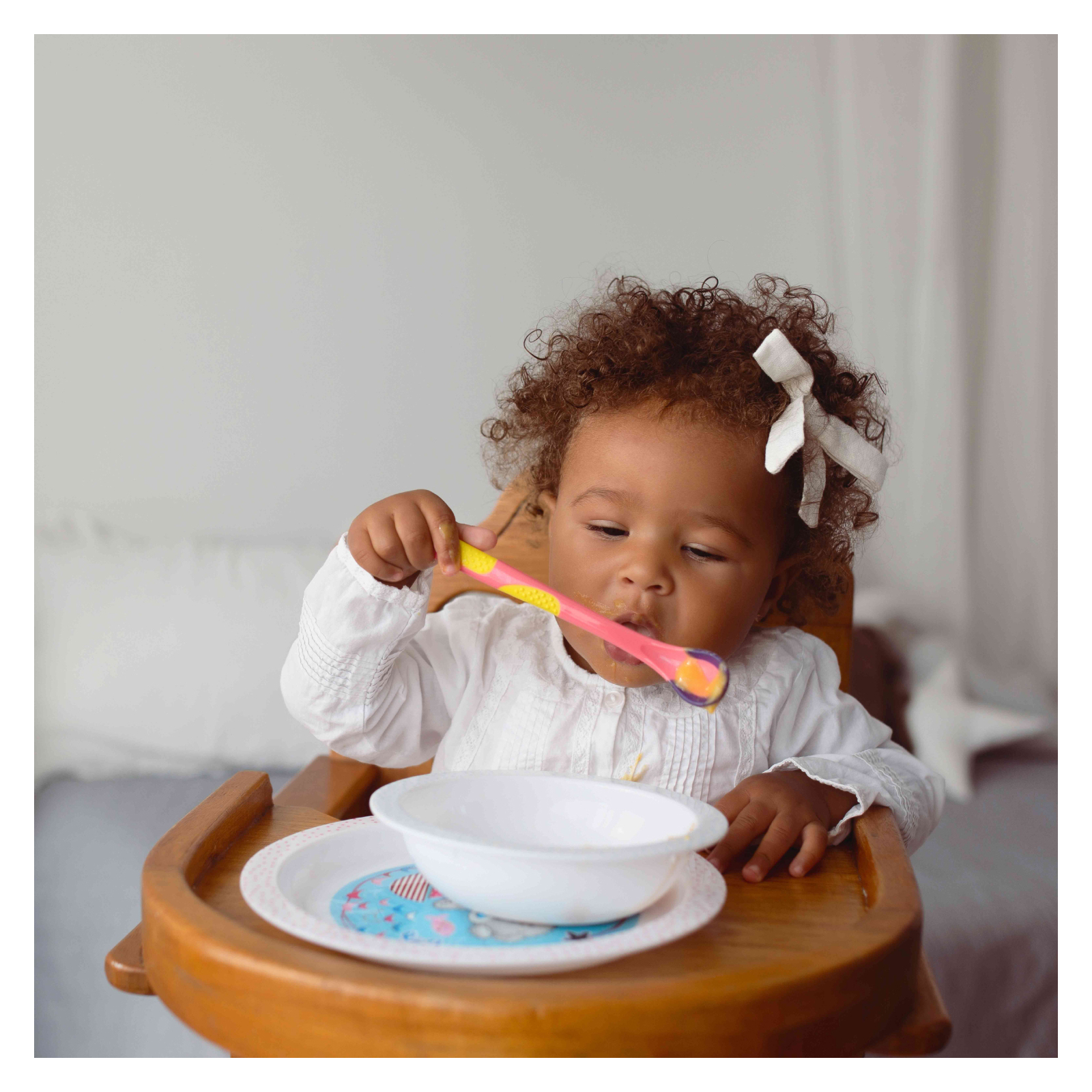 Набор детской посуды Baboo термочувствительная ложка, фиолетовая, 4+ мес (10-028) изображение 5