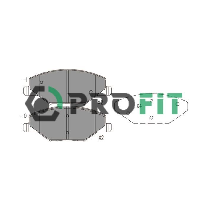 Гальмівні колодки Profit 5000-4590