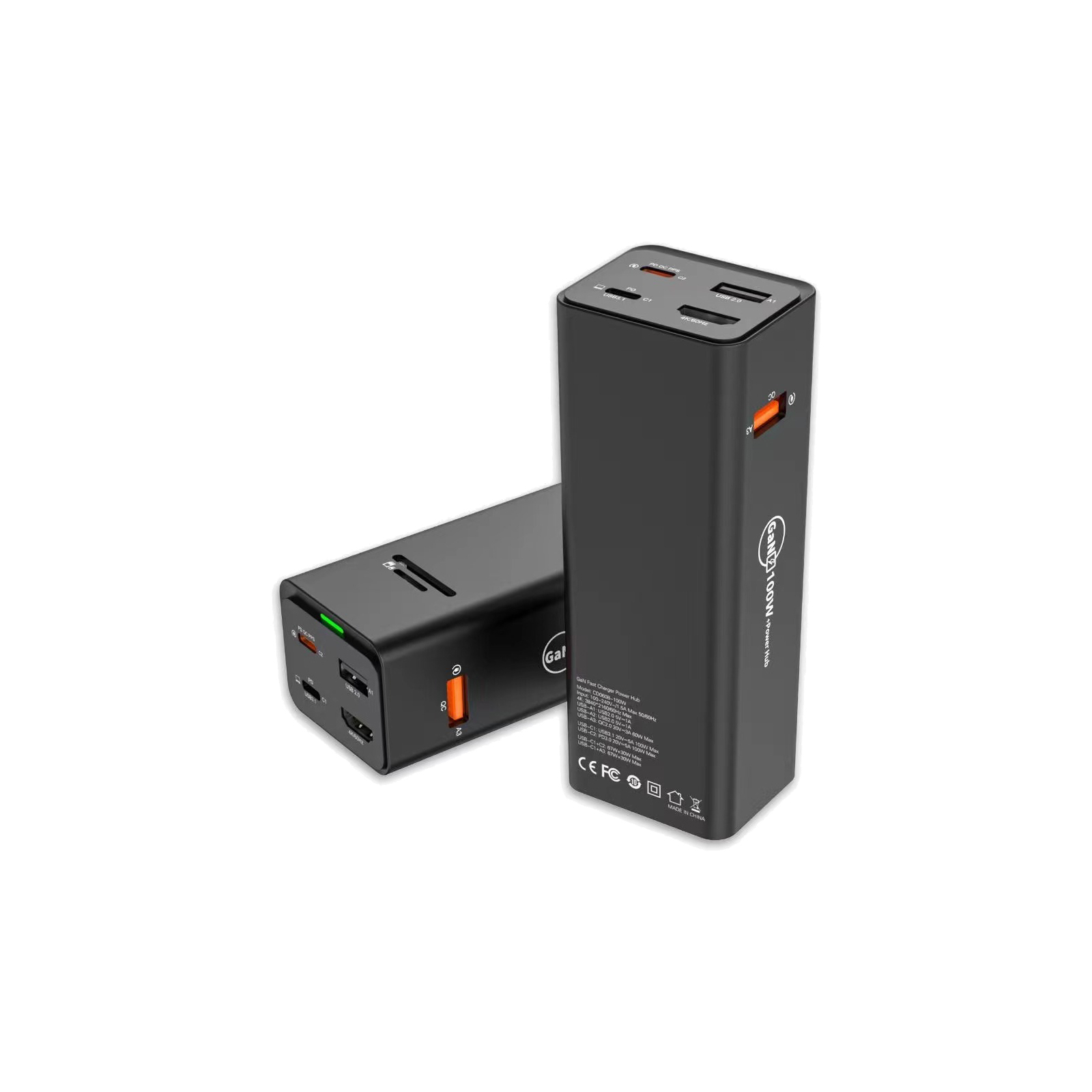 Зарядний пристрій XoKo Power Hub QC-700 7 в 1 GAN 100W, PD, QC, USDB 3.1, HDMI, micro SD reader (CD00608) (XK-QC-700)