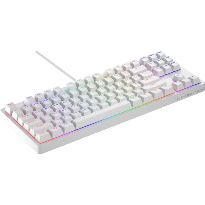 Клавиатура Hator Rockfall 2 Optica TKL Black USB White (HTK-731) изображение 3