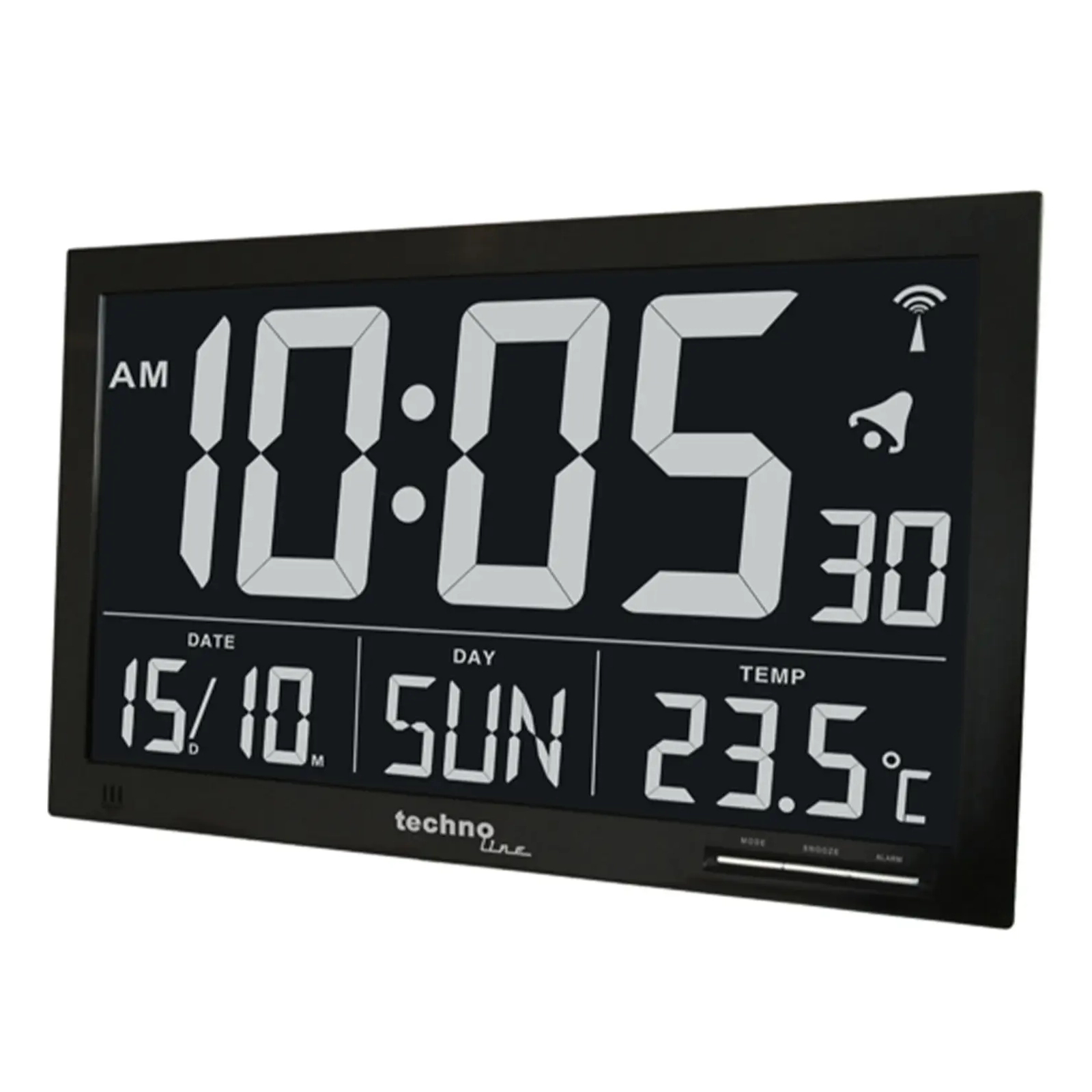 Настольные часы Technoline Black (WS8007) (DAS301207) изображение 2