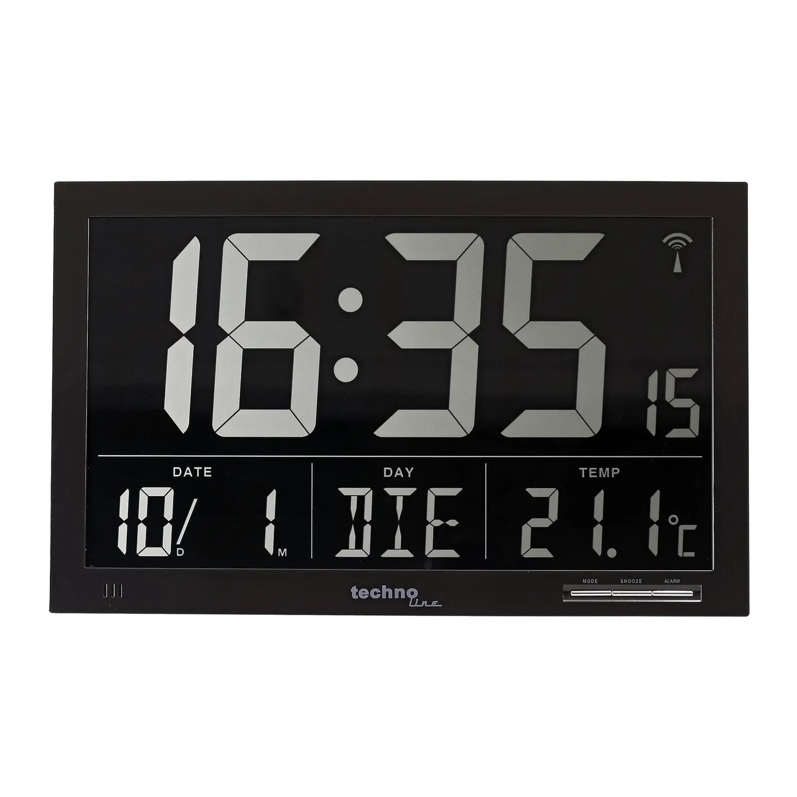 Настільний годинник Technoline Black (WS8007) (DAS301207)
