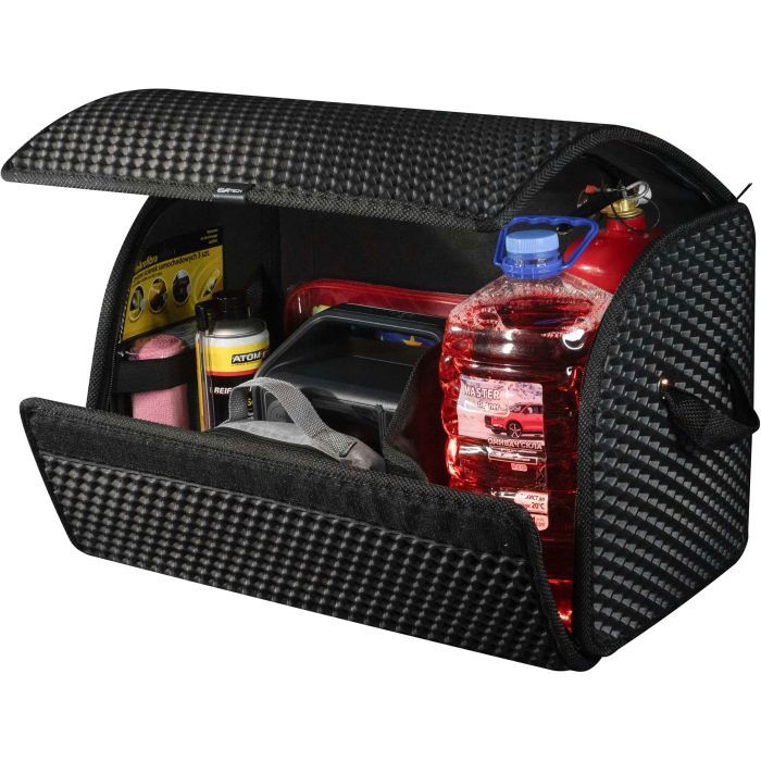 Сумка-органайзер EVAtech M-PRO 32x50x30 см. Сота черная с черным кантом (BS13642OM3SBB) изображение 4