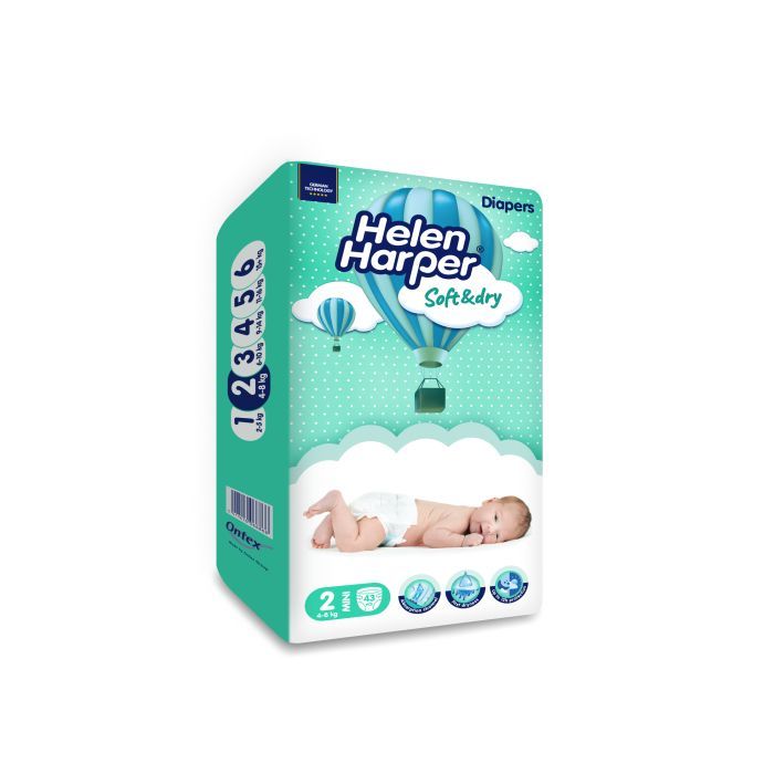 Підгузки Helen Harper Soft&Dry New Mini Розмір 2 (4-8 кг) 43 шт (2316770) зображення 7