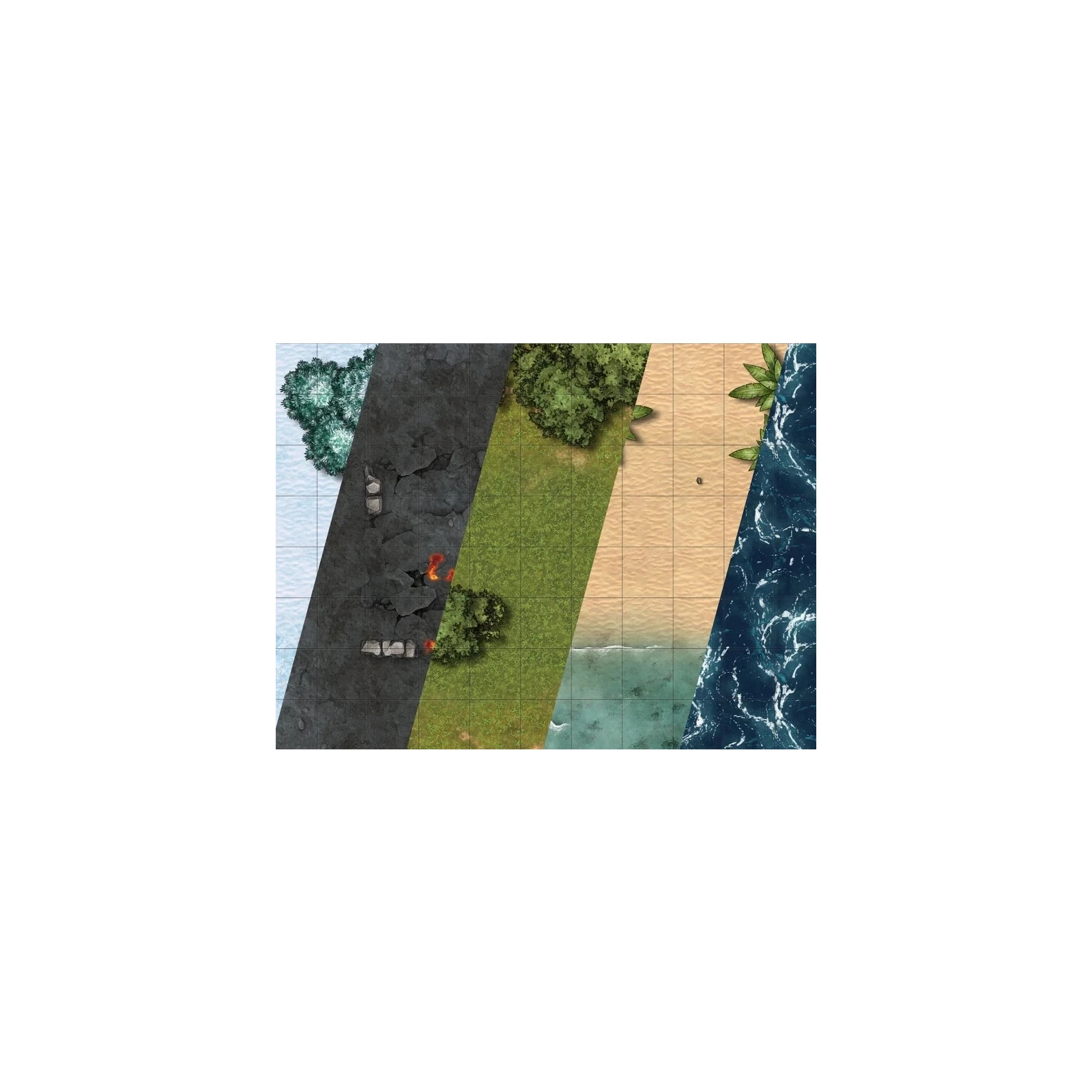 Настільна гра Geekach Games Поля для бою НРІ (8 двосторонніх полів) (gkac1004) зображення 3
