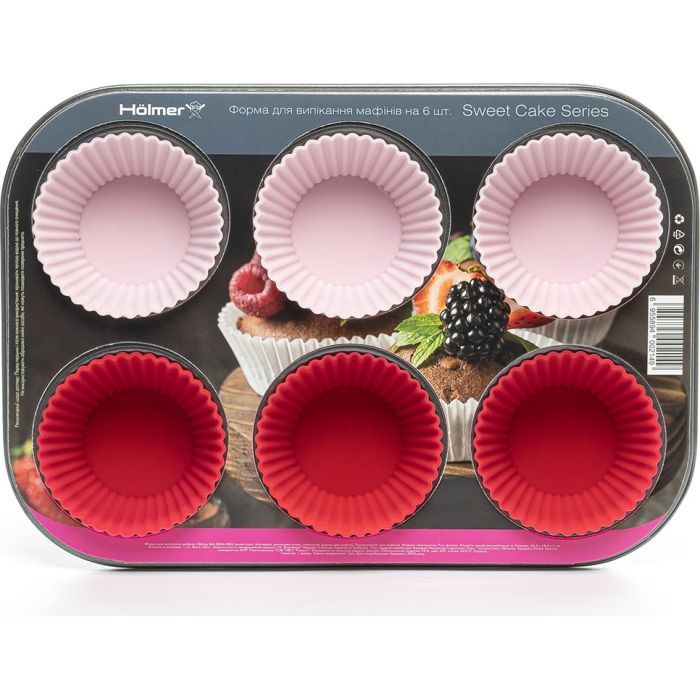 Форма для выпечки Hölmer для мафінів BM-0806-RSG Sweet cake (BM-0806-RSG Sweet cake) изображение 7