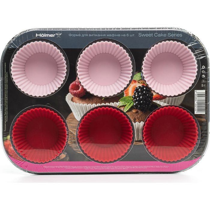 Форма для выпечки Hölmer для мафінів BM-0806-RSG Sweet cake (BM-0806-RSG Sweet cake) изображение 8