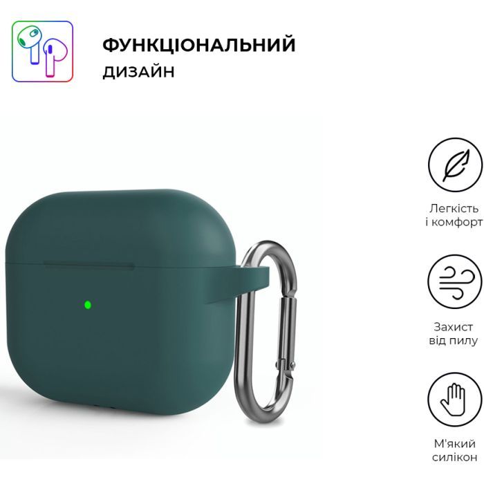 Чохол для навушників Armorstandart Hang Case для Apple AirPods 3 Yellow (ARM60325) зображення 2