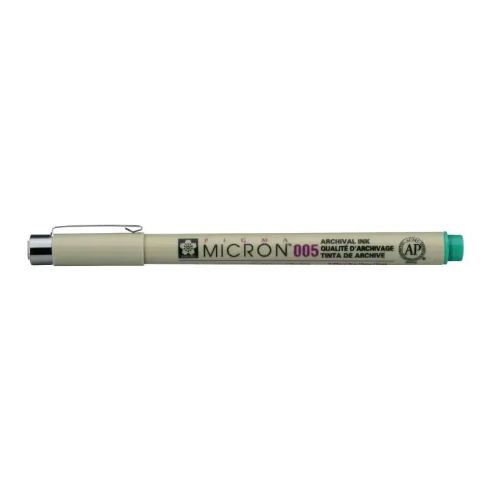 Лайнер Sakura PIGMA MICRON (0.05) 0,2мм, Зеленый (084511318434)