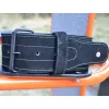 Атлетичний пояс MadMax MFB-301 Suede Single Prong шкіряний Black/Green M (MFB-301_M) зображення 6