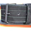 Атлетичний пояс MadMax MFB-301 Suede Single Prong шкіряний Black/Green M (MFB-301_M) зображення 7
