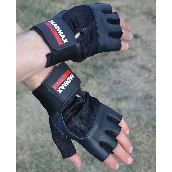 Рукавички для фітнесу MadMax MFG-269 Professional Exclusive Black L (MFG-269-Black_L) зображення 6