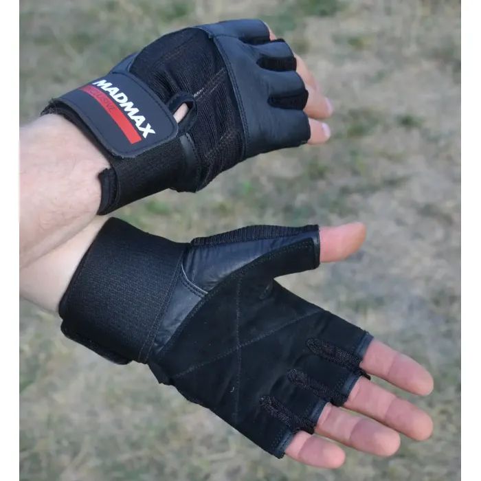 Рукавички для фітнесу MadMax MFG-269 Professional Exclusive Black L (MFG-269-Black_L) зображення 7