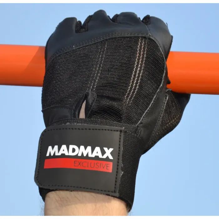 Рукавички для фітнесу MadMax MFG-269 Professional Exclusive Black L (MFG-269-Black_L) зображення 9
