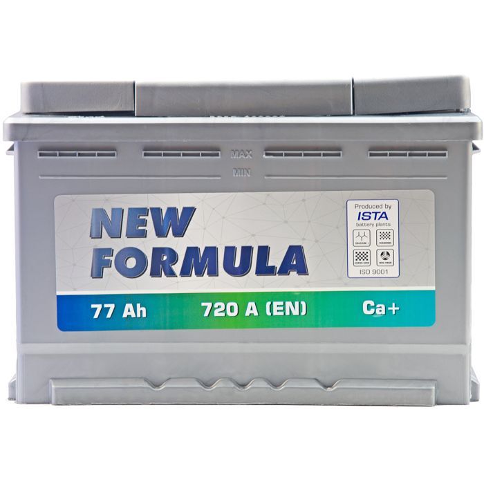 Аккумулятор автомобильный NEW FORMULA 77Ah Ев (-/+) 720EN (5772204209) изображение 4