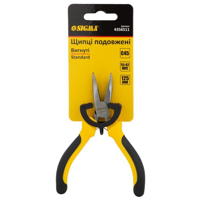 Плоскогубці Sigma довгогубці вигнуті 125мм Standard (4356511) (4356511) зображення 3