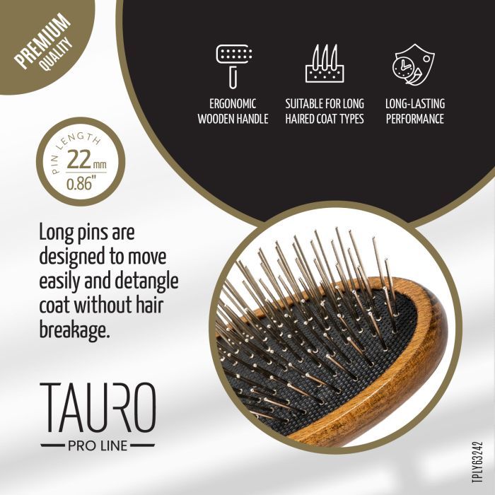 Расческа для животных Tauro Pro Line для собак с длинной шерстью 4х6х1.5 см (TPLY63243) изображение 4