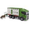 Спецтехніка Bruder Scania Super 560R для перевезення тварин 1:16 з коровою (03548) зображення 4