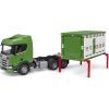 Спецтехніка Bruder Scania Super 560R для перевезення тварин 1:16 з коровою (03548) зображення 5