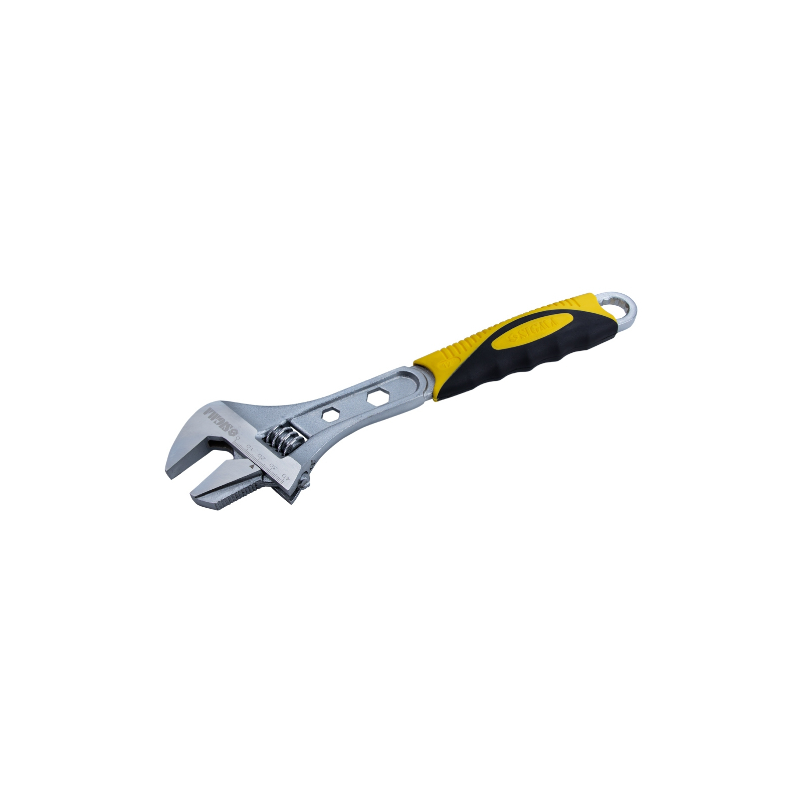 Ключ Sigma разводной с переставной губкой 250мм, 0-35мм CrV (TPR) (4100931) изображение 2