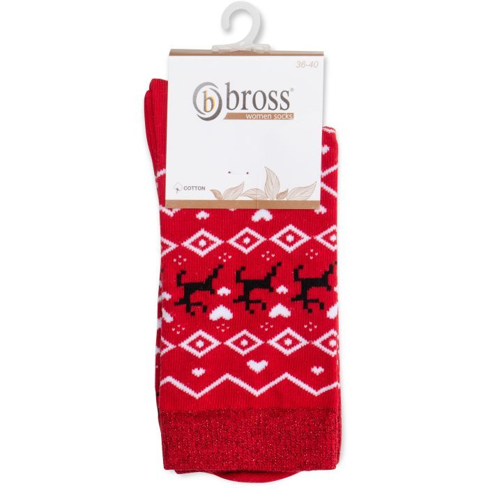 Носки детские Bross новогодние (6390-13-red) изображение 2
