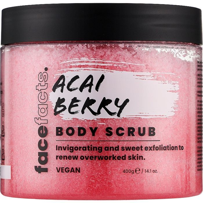 Скраб для тела Face Facts Body Scrub Acai Berry Ягода асаи 400 г (5031413938517)