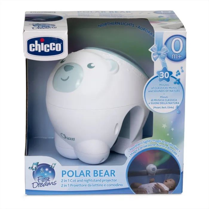 Ночник Chicco проектор First Dreams Полярный медвежонок Голубой (11558.20) изображение 6