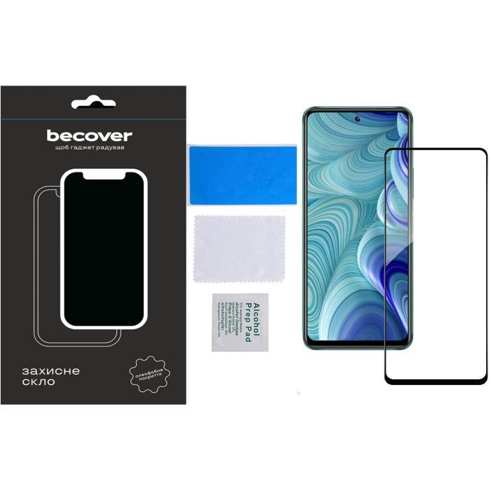 Стекло защитное BeCover Infinix Hot 40i (X6528B) Black (710483) изображение 5