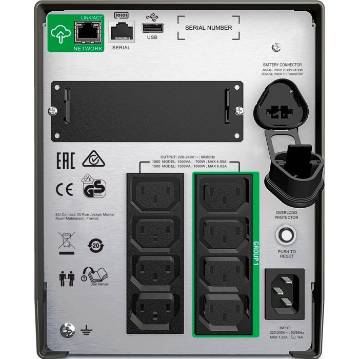 Источник бесперебойного питания APC Smart-UPS 1500VA LCD SmartConnect (SMT1500IC) изображение 2
