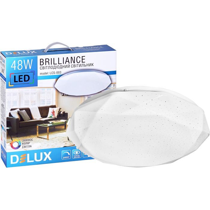 Светильник Delux LCS-003 Brilliance 48W 3000/6000K+пульт (90021358) изображение 6