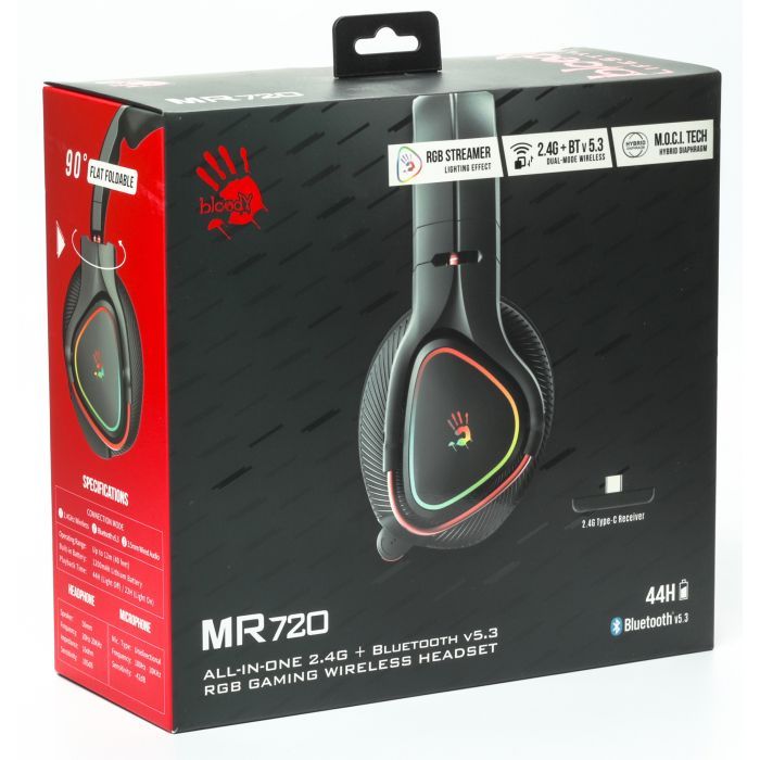 Навушники A4Tech Bloody MR720 RGB Black (4711421988872) зображення 7