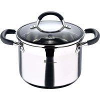 Каструля MasterPro Foodies collection висока з кришкою 9,5 л (BGMP-1506-BK)