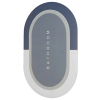 Коврик для ванной Stenson суперпоглощающий 50 х 80 см овальный светло-серый-серый (R30940 l.grey-grey) изображение 2
