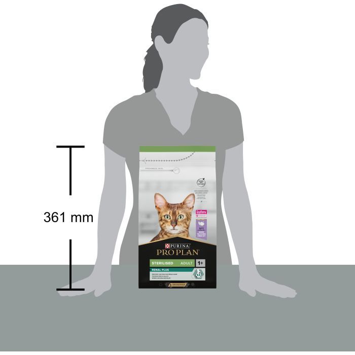 Сухой корм для кошек Purina Pro Plan Sterilised Adult 1+ Renal Plus Для взрослых стерилизованных С индейкой 1.5 кг (7613033566592) изображение 5