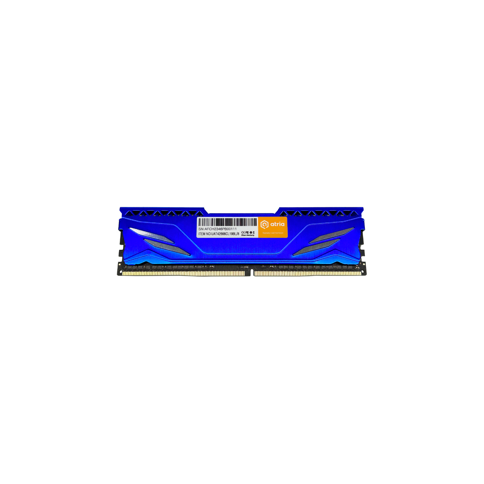 Модуль памяти для компьютера DDR4 8GB 2666 MHz Fly Blue ATRIA (UAT42666CL19BL/8) изображение 2