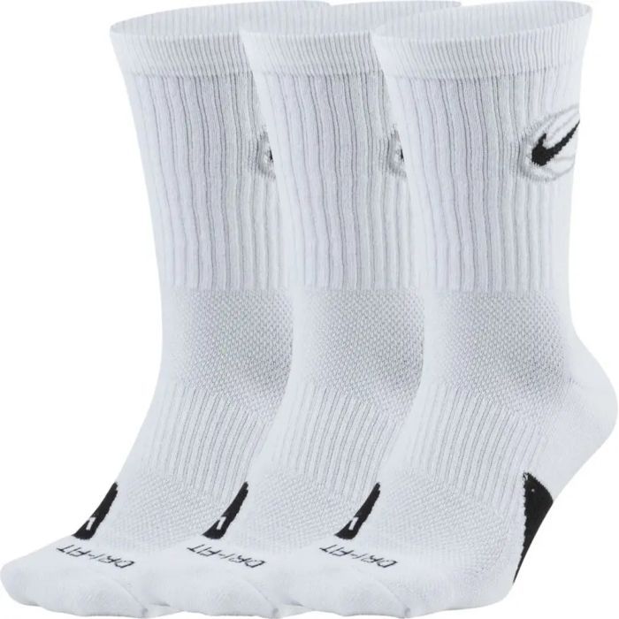 Шкарпетки Nike Crew Everyday Bball 3pr DA2123-100 46-50 3 пари Білий (194499963165)
