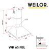 Вытяжка кухонная Weilor WK 65 FBL изображение 11