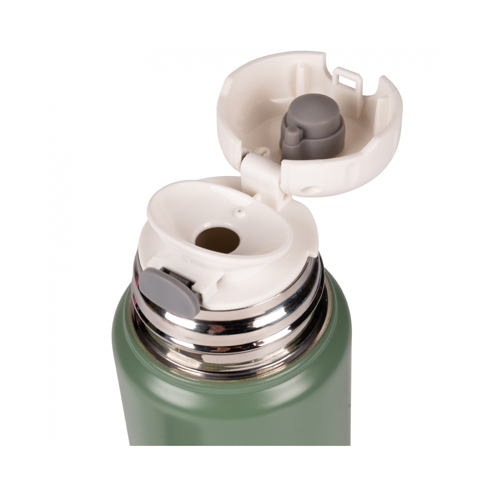 Поильник-непроливайка Yes Термос Fusion с чашкой, 500 мл, зеленый (708210) изображение 3