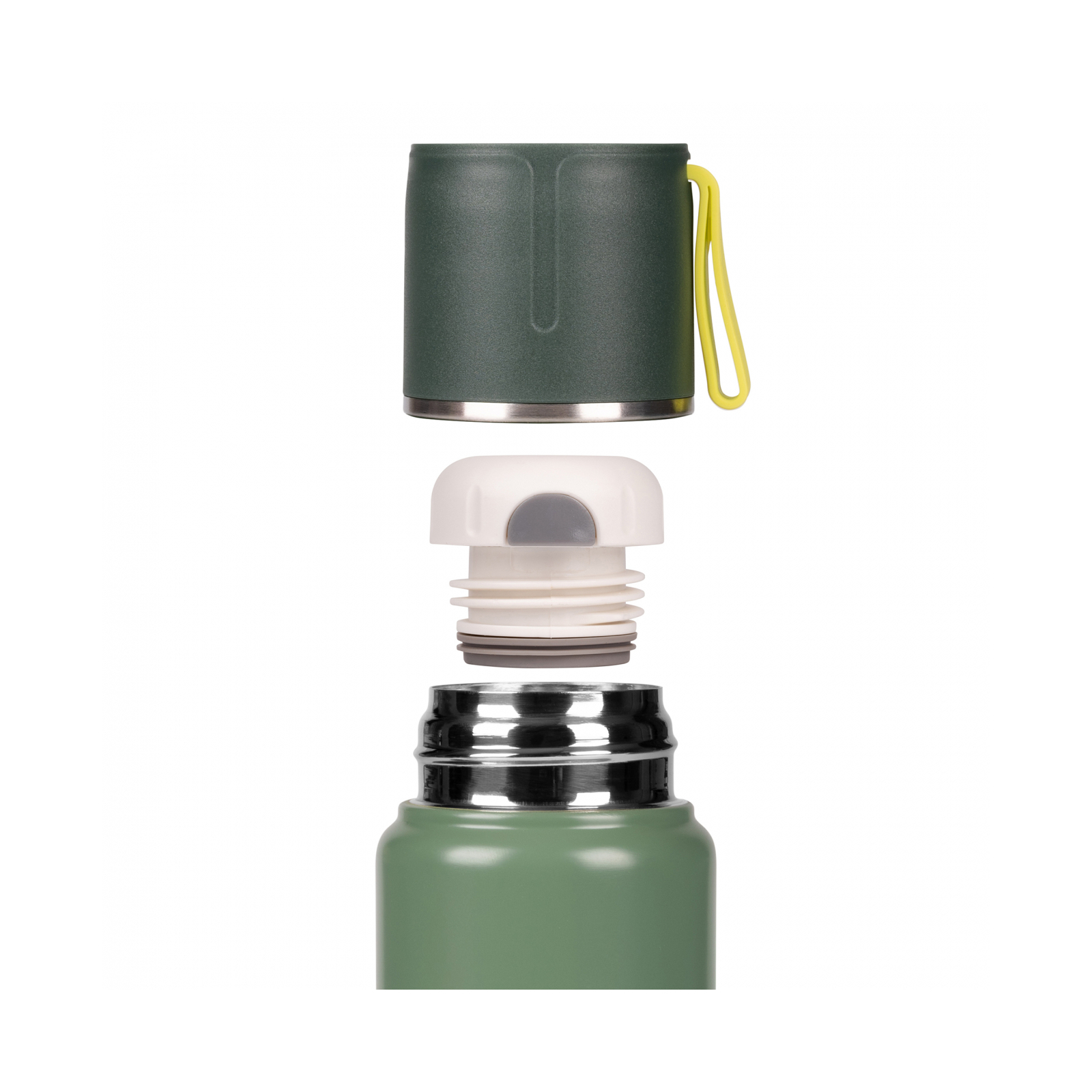 Поильник-непроливайка Yes Термос Fusion с чашкой, 500 мл, зеленый (708210) изображение 5
