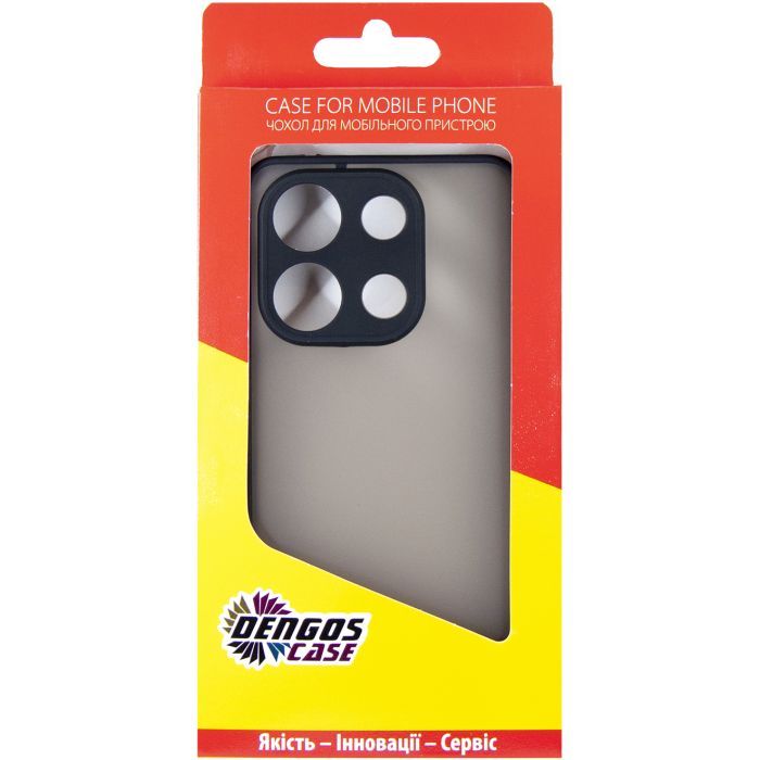 Чехол для мобильного телефона Dengos Matte Xiaomi Redmi Note 13 4G (black) (DG-TPU-MATT-140) изображение 5