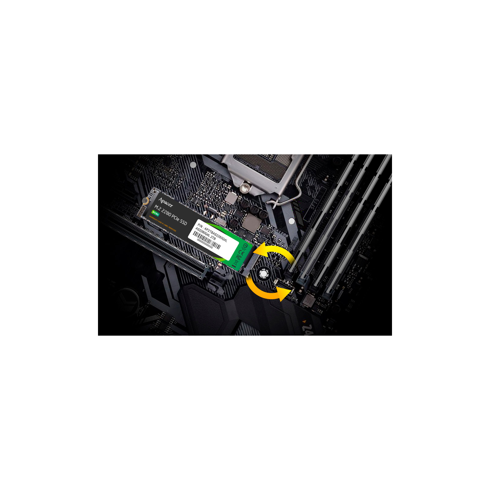 Накопичувач SSD M.2 2280 1TB Apacer (AP1TBAS2280Q4X-1) зображення 6