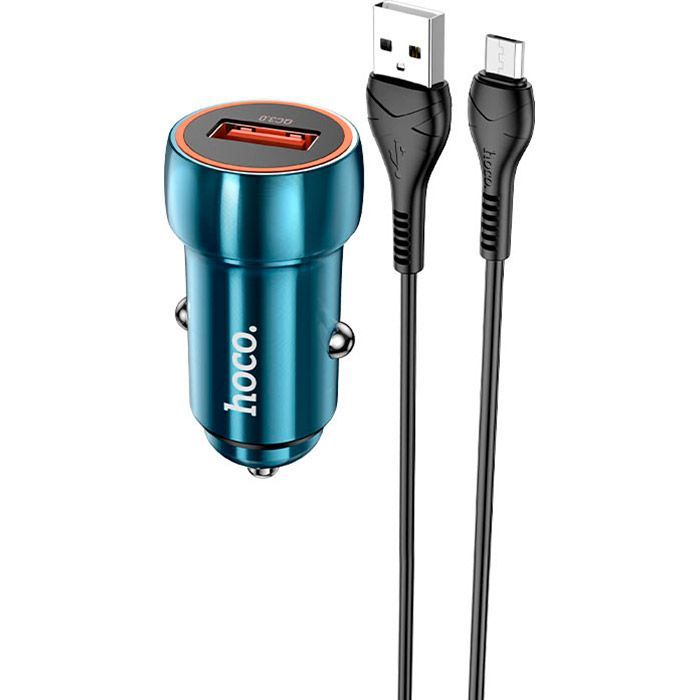 Зарядное устройство HOCO Z46 USB Sapphire Blue (6931474770301)